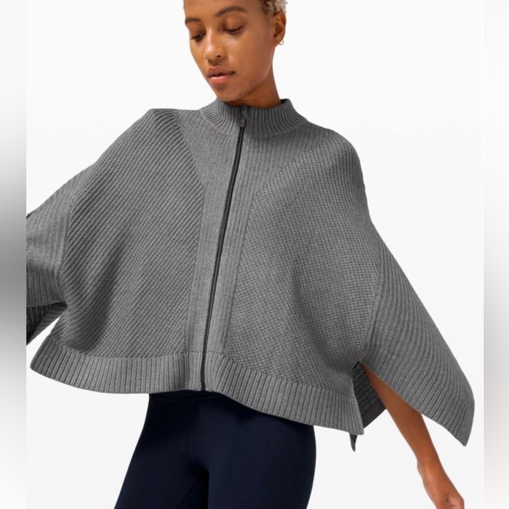 Lululemon Softer Still Wrap Heathered Asphalt Grey Size M/L - NWT